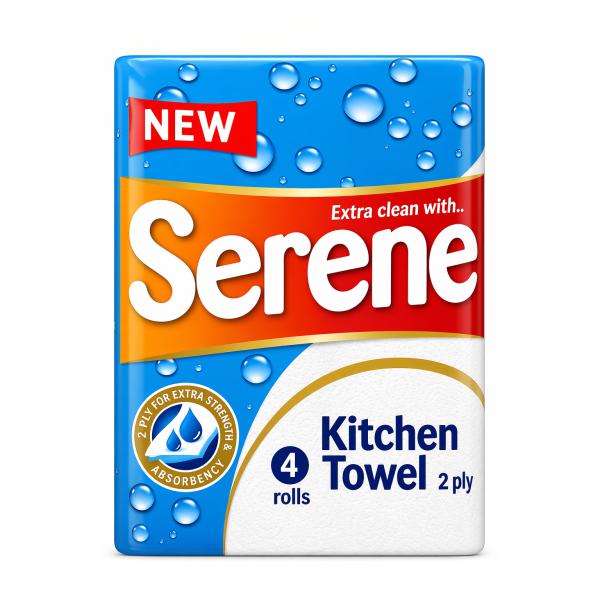 Serene White Kitchen Rolls 2ply